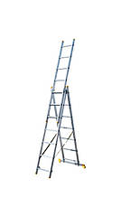 Драбина алюмінієва MASTERTOOL трисекційна комбінована 3х7 щаблів h = 500 мм max 150 кг 79-1307