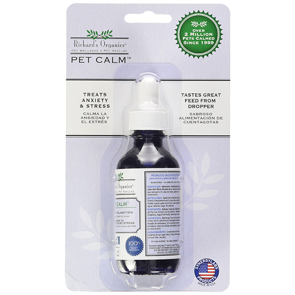 SynergyLabs Richard’s Organics Pet Calm заспокійливий засіб для собак і котів, краплі - 59 мл