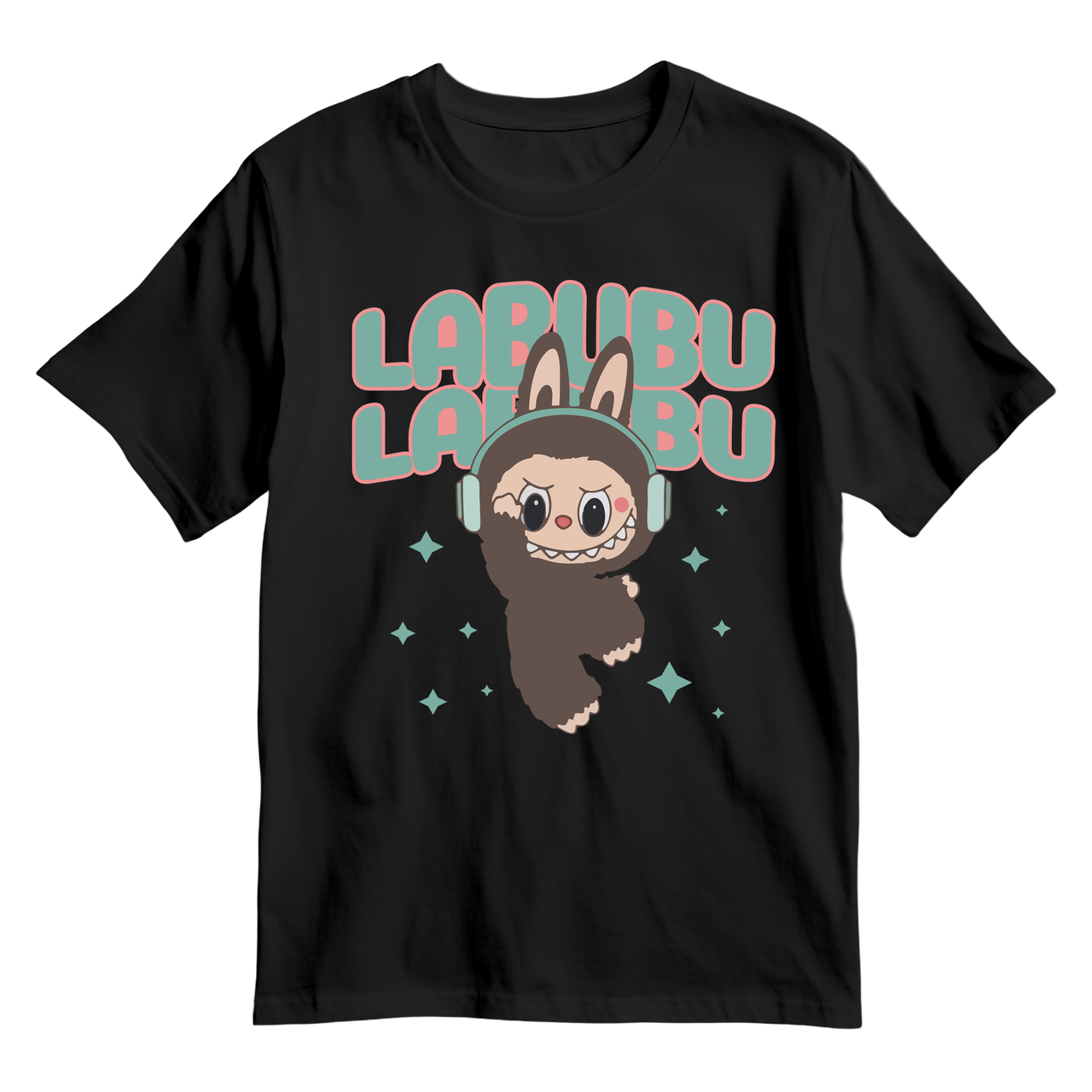 Дитяча футболка Labubu Labubu, чорна, фото 1