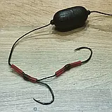 🇺🇦 Готове оснащення на лідкорі «Catfish» для лову сома з двома гачками під змінний груз 🇺🇦, фото 4