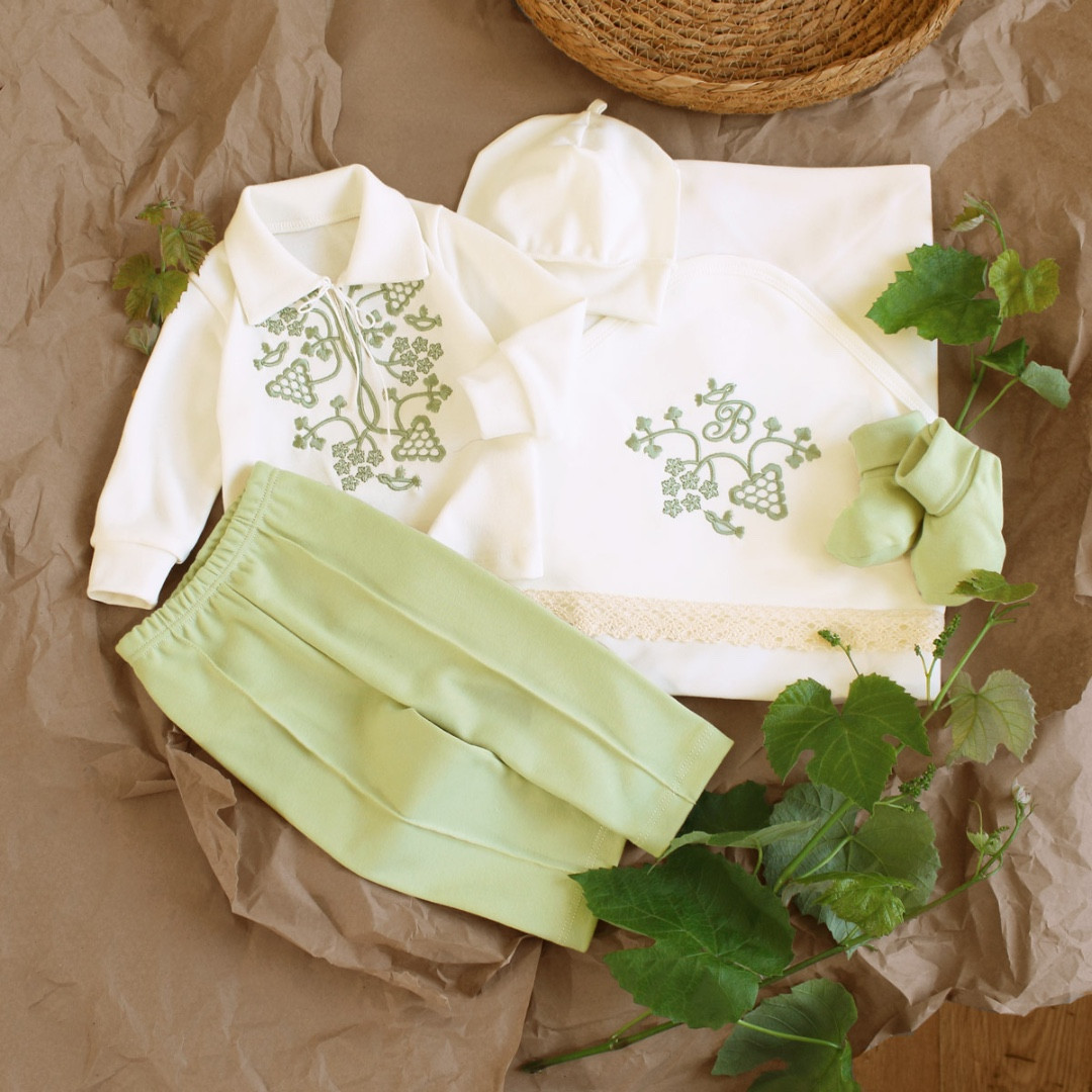 Набір для хрещення немовляти Виноград, фото 1