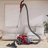 Контейнерний пилосос циклонного типу Zepline ZP-6804 контейнерний на 4 л, потужністю 4000 Вт із пультом Червоний