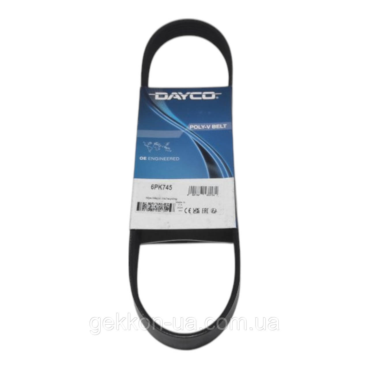 Ремінь генератора ВАЗ 2110-12 полікліновий 16 кл. без гур. [Dayco] 036145933M, фото 1