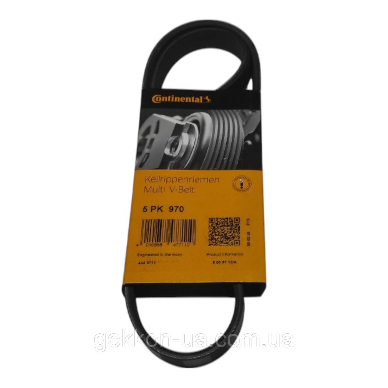 Ремінь генератора Daewoo Lanos, Nexia 1.5 з гур. [ Continental ] 95990233, фото 1