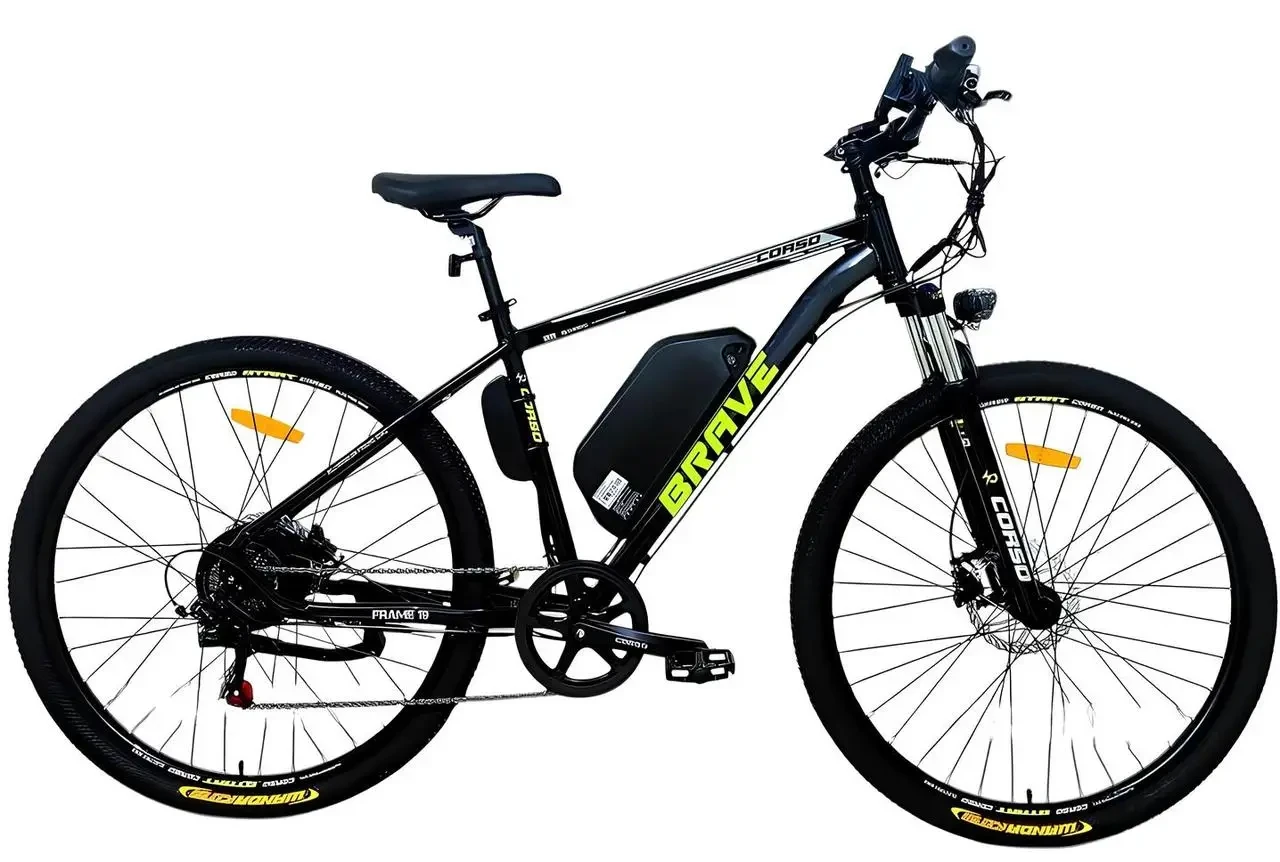 Електровелосипед Corso Brave 29" 500W Алюмінієва рама Знімний акумулятор 48V 15Ah Shimano 7 швидкостей