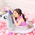 Круг надувний Єдиноріг білий із блискітками 70 см SW-10, фото 2