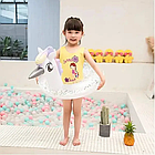 Круг надувний Єдиноріг білий із блискітками 70 см SW-10, фото 3