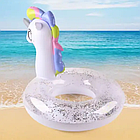 Круг надувний Єдиноріг білий із блискітками 70 см SW-10, фото 6