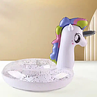 Круг надувний Єдиноріг білий із блискітками 70 см SW-10, фото 8