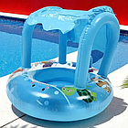 Човник надувний дитячий з прорізами для ніжок Кит 70 см SW-3 Блакитний, фото 2