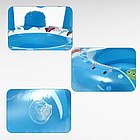 Човник надувний дитячий з прорізами для ніжок Кит 70 см SW-3 Блакитний, фото 6