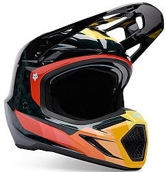 Шолом FOX V3 RS HELMET - GRID (Orange), XL