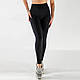 Чорні безшовні лосини в рубчик із мікрофібри "Giulia" ТМ "ОК" (L-XL) Розміри: 48-52 (33060-2), фото 2