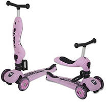 Самокат дитячий триколісний 2в1 Spoko SP-322 із сидінням рожевий 42401024