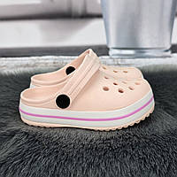 Крокси сабо дитячі для дівчинки Progress персикові 1508