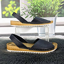 Босоніжки жіночі Inblu темно-сині шкіряні 4513, фото 2