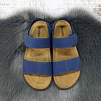 Босоніжки жіночі Inblu темно-сині на липучках 4905, фото 5