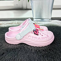 Крокси дитячі для дівчинки Gipanis світло-рожеві пінка 5079-2