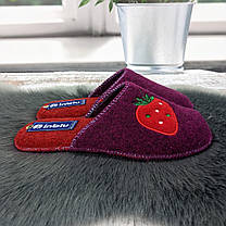 Капці жіночі кімнатні Inblu сливові фетрові для ламінату 4547, фото 5