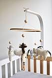 Мобіль дерев'яний на ліжечко Тварини, фото 2