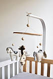 Мобіль дерев'яний на ліжечко Тварини, фото 3