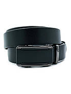 Чоловічий шкіряний ремінь-автомат 3,5 х 110-120 см Weatro Чорний, фото 3