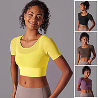 Подвійний Топ з Сіткою, Короткий Рукав, 3 Кольори