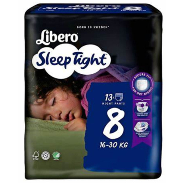 Підгузки трусики для дітей Libero Sleep Tight 8 16-30 кг 13 шт