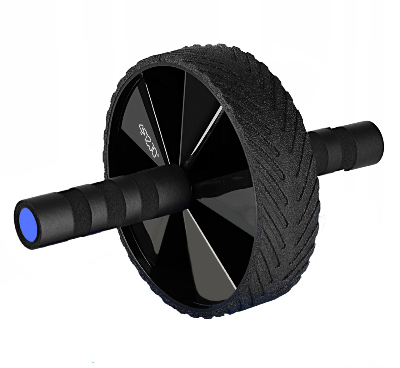 Ролик (гімнастичне колесо) для преса 4FIZJO Ab Wheel Black/Blue (P-5907739314857), фото 1
