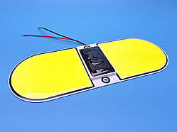 LED плафон салону універсальний HC-2 COB-195*74 12-24V COB 41 chips WHITE із вимикачем. 195х74 мм