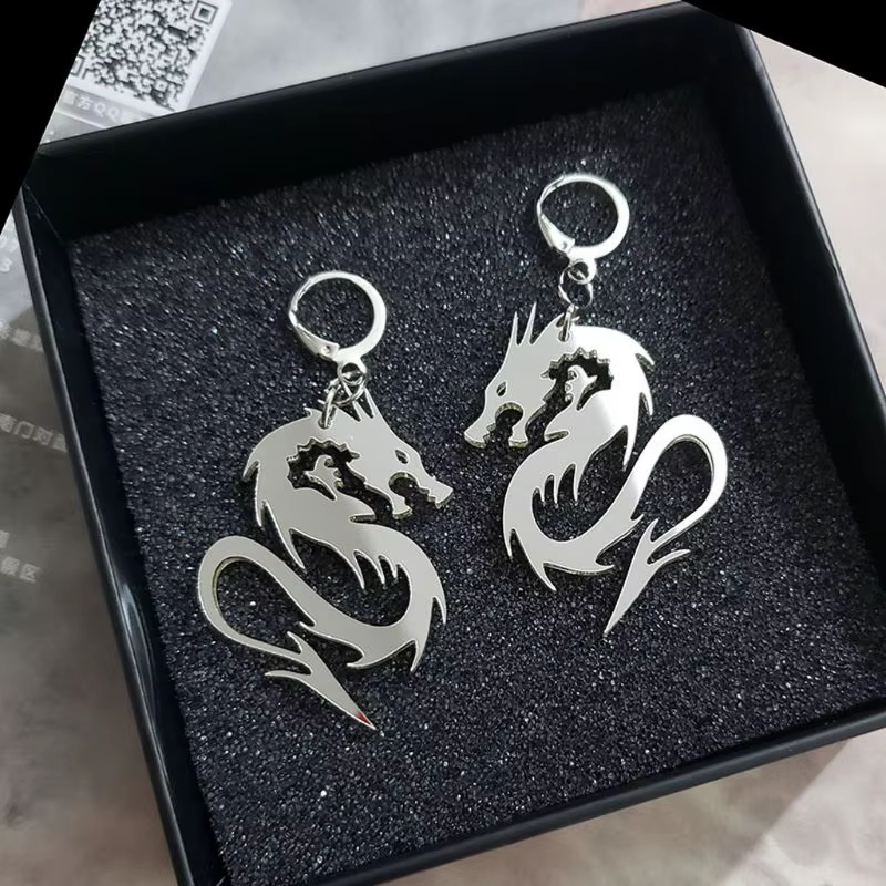 Сережки у вигляді дракона DRAGON дракони, фото 1