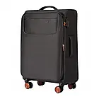 Середня тканинна валіза Wings TERN М на колесах 65 л з функцією розширення, висувна ручка, поліестер сірий, фото 2