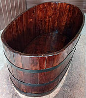 Ванна деревяна із епоксидним покриттям овальна ПІД ЗАМОВЛЕННЯ