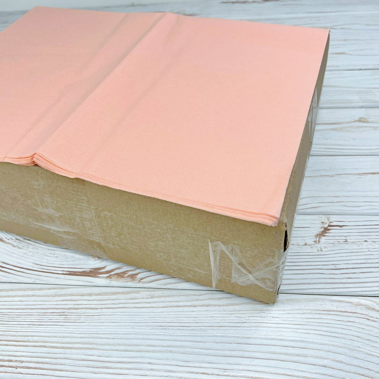 *2500 шт* / ██ ОПТ - Ящик / Тишью / Персиковий / 700х500 мм
