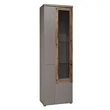 Пенал високий 2Д Катанія шиншила сіра/дуб флагшток Сокме