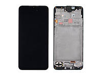 Дисплей для Samsung A16 4G (A165) із сенсором чорний + рамка Amoled сервісний GH82-36253A