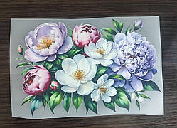 Термоналіпка на одяг  "Півонія"