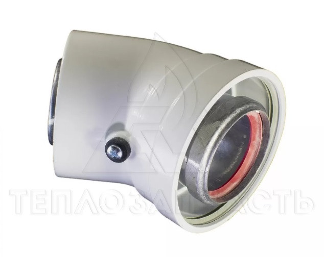 Кут коаксіальний Ø80/125 45° (м-п) premium, фото 1