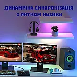 Світлодіодна стрічка FUPT, RGB LED, з пультом, з керуванням через додаток, водостійка, синхронізація з музикою, 20м, фото 5