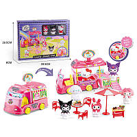 Набір героїв для дітей - герої, пальчиковий театр, автобус, аксесуари, наліпки KLM 113