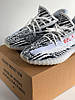 Чоловічі кросівки Adidas Yeezy Boost 350 v2 zebra Адідас Ізі Буст В2 Зебра чорно-білі літо, фото 5