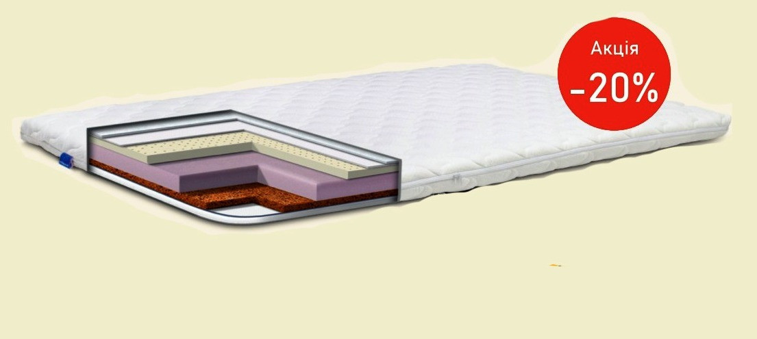 Дитячий ортопедичний матрац Kiddy Cocos Latex 60х120 Euro Sleep