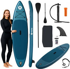 SUP-дошка надувна для плавання Atleto 350 см лагуна + сидіння