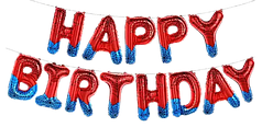 Гірлянда літери 058 КИТАЙ-КТ Happy Birthday - людина павук (УП)