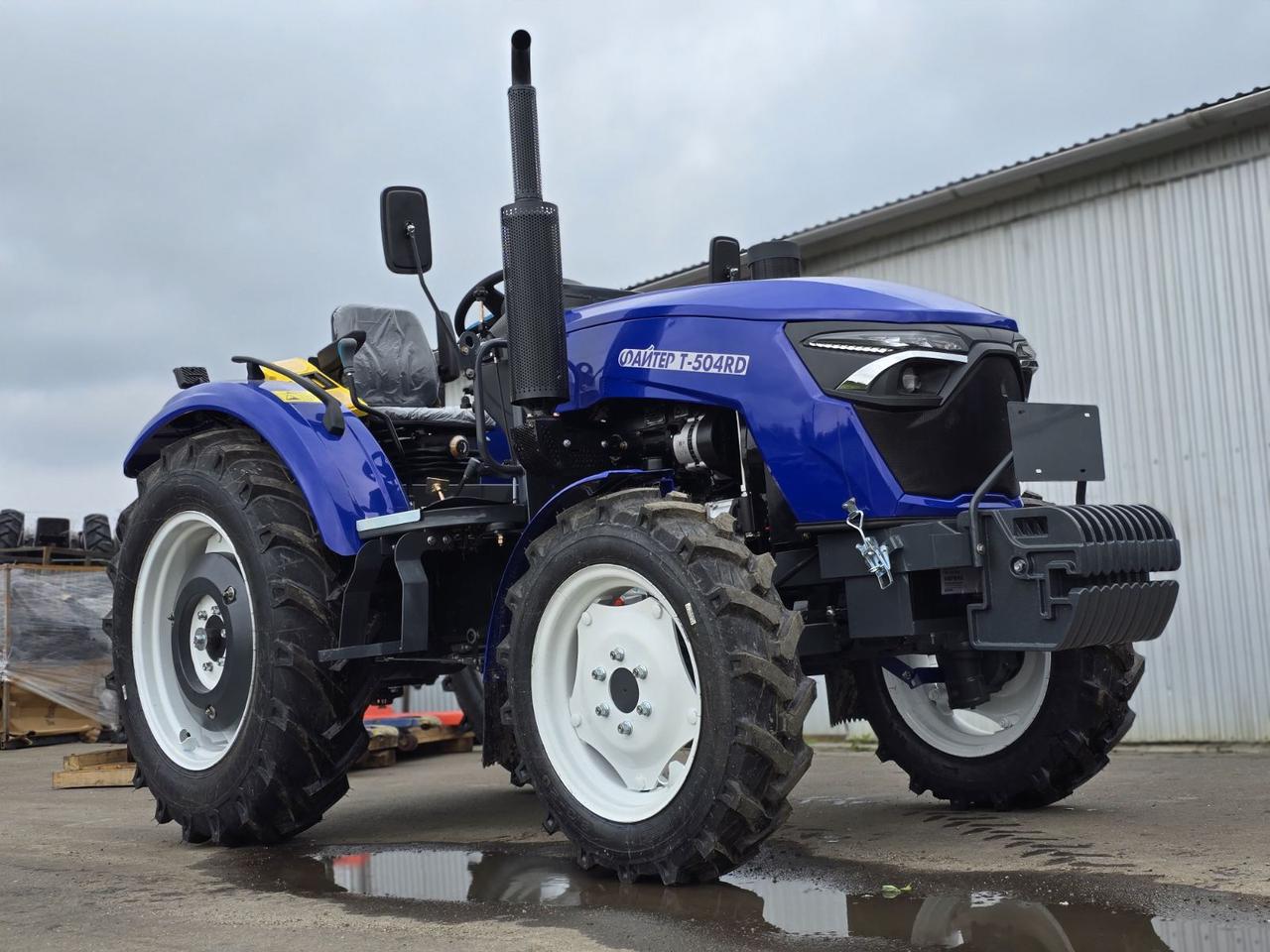 Мінітрактор Файтер Т-504RDX, 50 к.с, повний привід 4x4, Дизель, ВВП 540/1000, ГУР, збільшені шини
