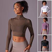 Подвійний Топ з Сіткою, Длинный Рукав, 4 Кольори