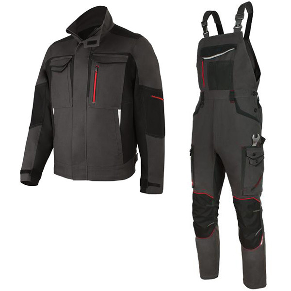 Костюм робочий куртка та напівкомбінезон, спецодяг чоловіча спецовка захисний комплект уніформи роба польша, фото 1