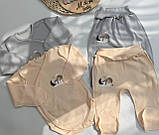 Комплект для новонароджених: боді + повзунці з інтерлоку, фото 4