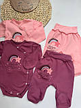 Комплект для новонароджених: боді + повзунці з інтерлоку, фото 7