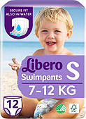 Підгузки трусики дитячі Libero Swimpants для плавання Small 7-12 кг 12 шт